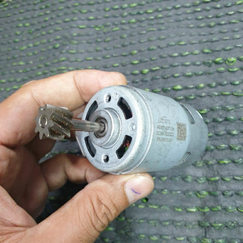 Motor 755  cốt dài 20mm 36v ~ 42v tháo xe cắt cỏ Ryobi