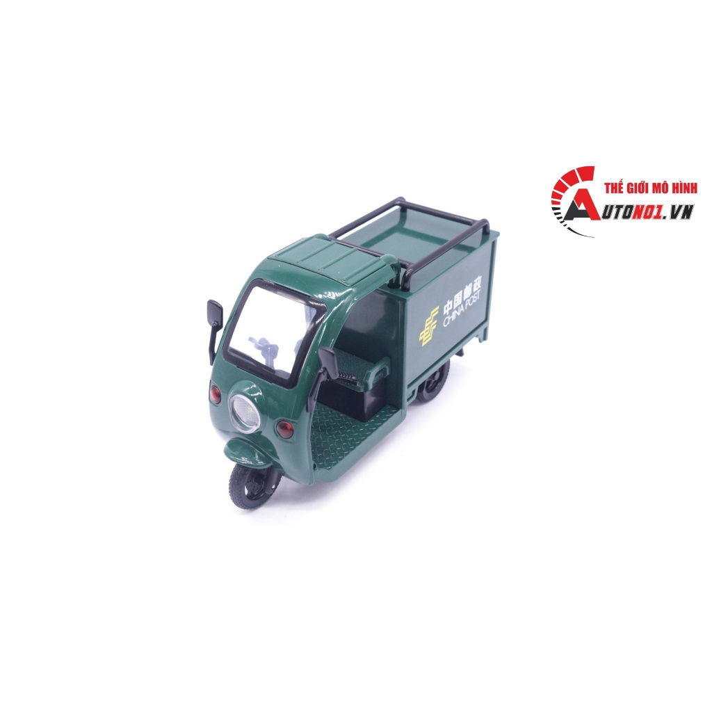 Mô hình xe lam Tuk Tuk 3 bánh - đánh lái được tỉ lệ 1:24 Alloy model OT164