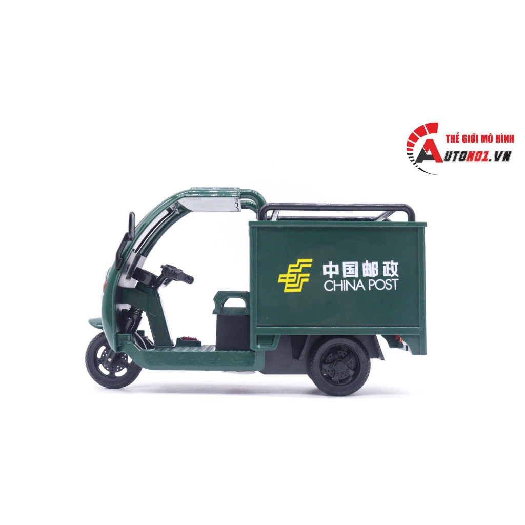 Mô hình xe lam Tuk Tuk 3 bánh - đánh lái được tỉ lệ 1:24 Alloy model OT164
