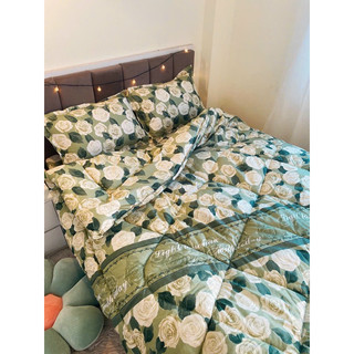 Trọn bộ chăn phao Bo Decor 5 món ga gối poly coton