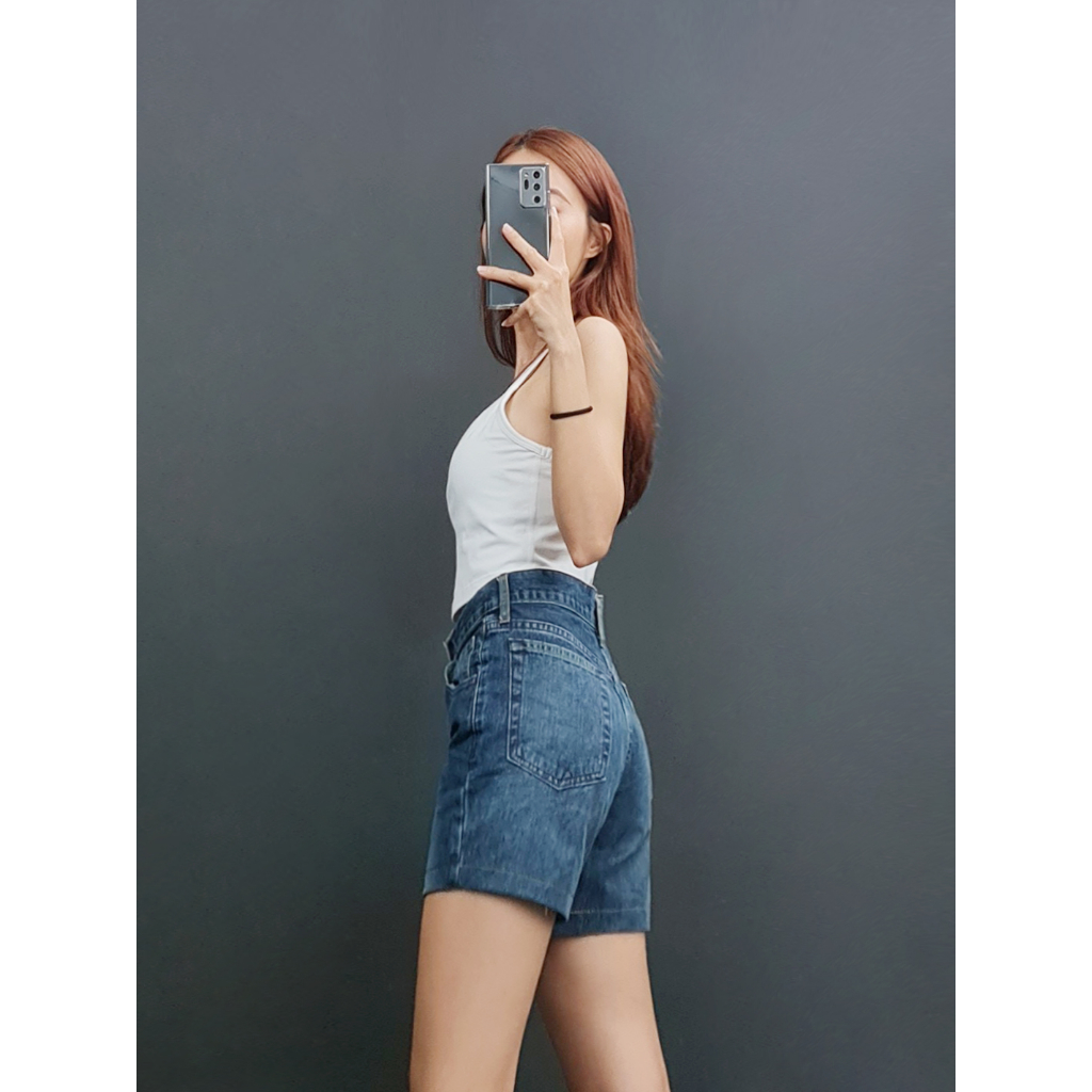 C2444 & C2447 - Quần short jean xuất, trơn