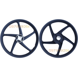 mâm xe wave, dream 5 cây phanh cơ hoặc đĩa màu đen mờ