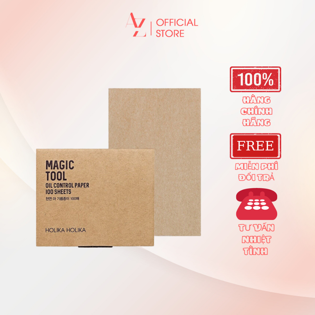 Giấy thấm dầu Hàn Quốc Holika Holika Magic Tool Oil Control Paper 100 tờ/gói 10x6,2 (cm) - 7179