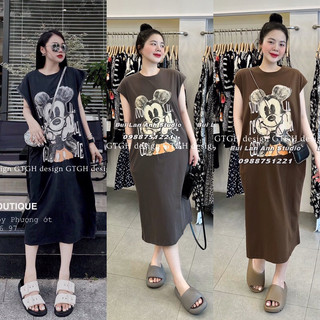 Váy xuông Mickey tay hến