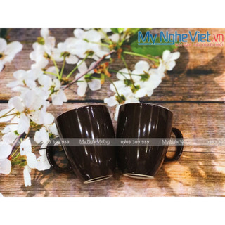 Ly sứ Bát Tràng Latte Màu MNV-LS008