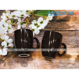 Ly sứ Bát Tràng Latte Màu MNV-LS008