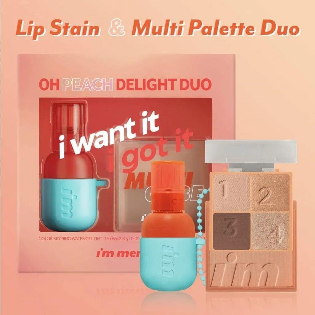 Set son + phấn mắt + má hồng I’m meme The Best Lip & Eye Duo Set sale 88%