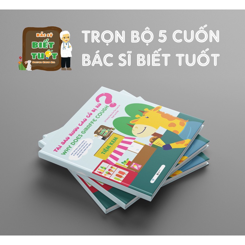 Sách - Combo 5 Cuốn Song Ngữ Bác Sĩ Biết Tuốt - Minh Quang Books