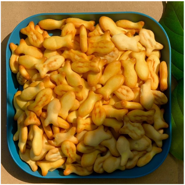 Túi 500g Bánh qui bơ sữa hình cá thơm ngon