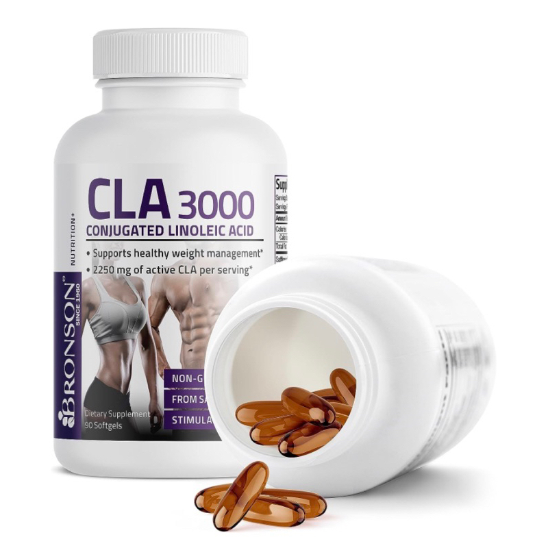 Viên uống giảm cân và tăng cơ CLA 3000 Bronson hộp 90 viên/ 120 viên USA