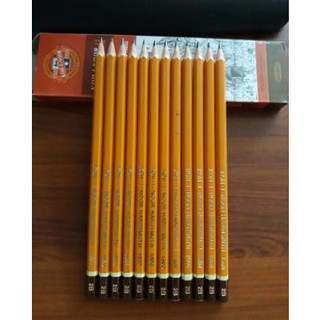Bút chì gỗ, combo 1 hộp 12 cây bút chì gỗ 2b/3b/4b/5b/6b