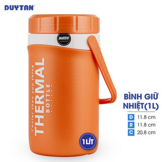 Bình giữ nhiệt nhựa DUY TÂN Matsu 1 lít (11.8 x 11.8 x 20.8 cm) - 35308 - Giao màu ngẫu nhiên