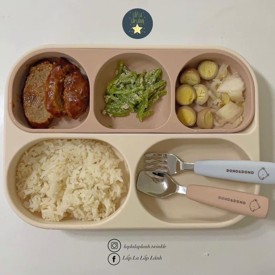 Khay ăn/Chén ăn silicone có đế hít DonoDono Mamazone