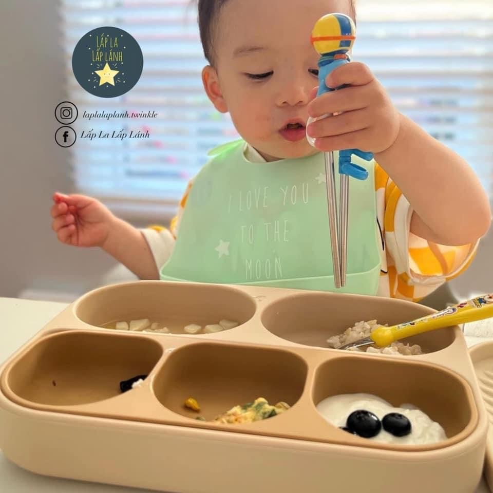 Khay ăn/Chén ăn silicone có đế hít DonoDono Mamazone