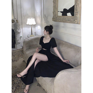Đầm maxi xẻ cao bigsize - ảnh thật