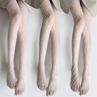 Quần tất lưới màu trắng nữ sexy size 40-75kg co giãn tốt bầu bí có thể mặc vừa UIEN Shop #19