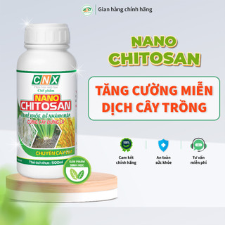 Chế phẩm sinh học nano chitosan điều hòa sinh trưởng, ra rễ khỏe, đẻ nhánh nhanh, tăng cường miễn dịch - cnx 500ml