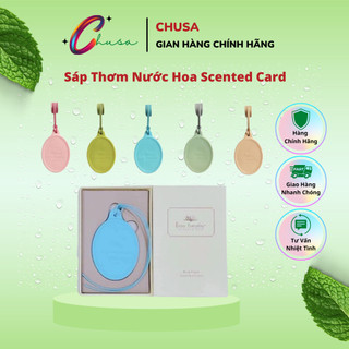 Nước hoa dạng sáp thơm treo tủ quần áo, ô tô chính hãng scented card enjoy everyday - chusa