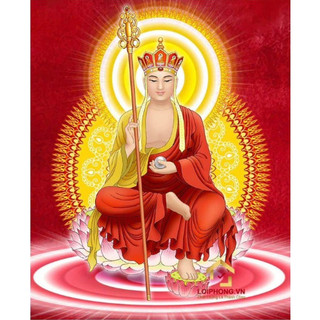 Tranh đính đá 5d-tranh tự làm mẫu phật địa tạng đẹp