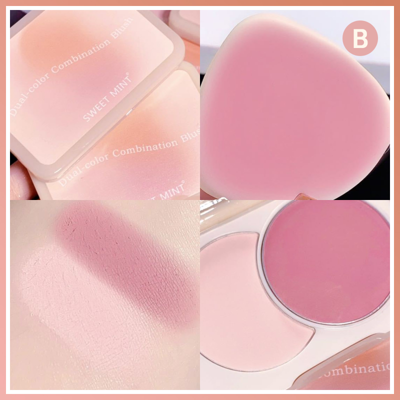 🎶Bảng Phấn Má Hồng Sweet Mint 2 Màu Phấn Mịn Nhẹ Nhàng Trang Điểm Tự Nhiên