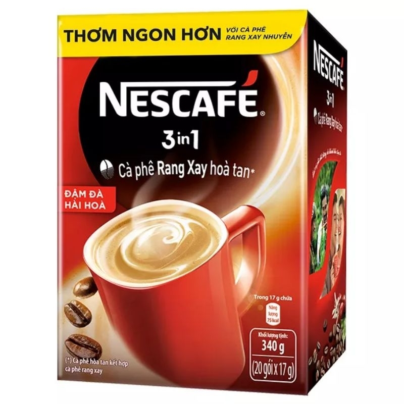 CAFE hòa tan NESCAFFE 3in1 HỘP