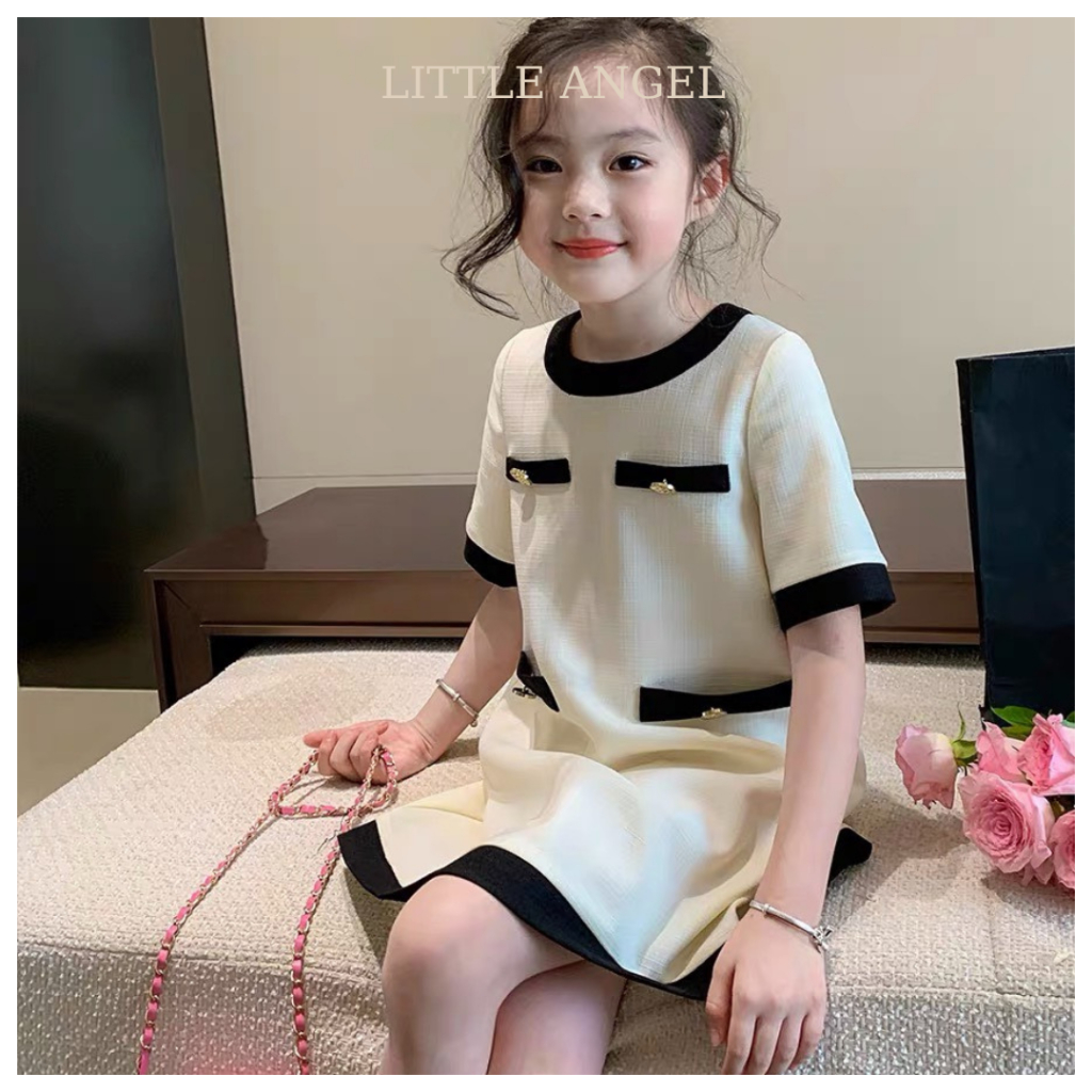 Váy đầm bé gái, thiết kế dáng suông tiểu thư sang chảnh size 12-40kg