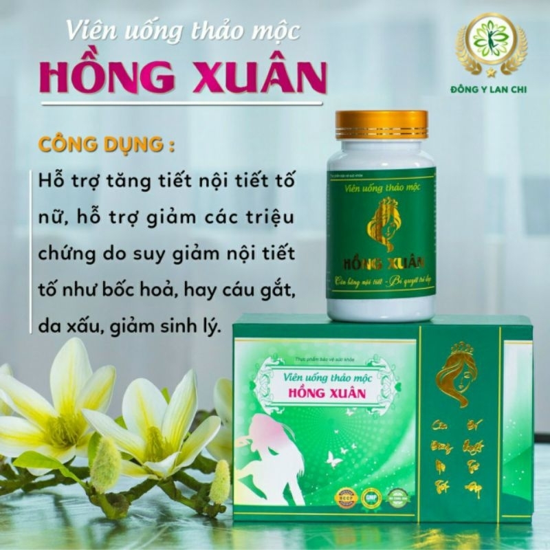 Điều kinh Hồng xuân lan chi plus (mẫu mới tặng hộp trà)