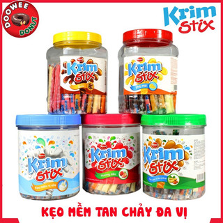 Kẹo Krim Stix vị phô mai/socola/mix vị thùng 12 hủ*100 que_Tấn Hưng Store