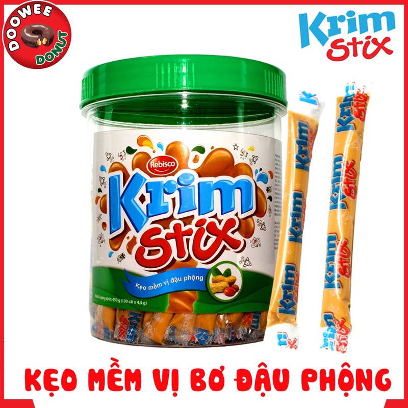 Kẹo Krim Stix vị phô mai/socola/mix vị thùng 12 hủ*100 que_Tấn Hưng Store