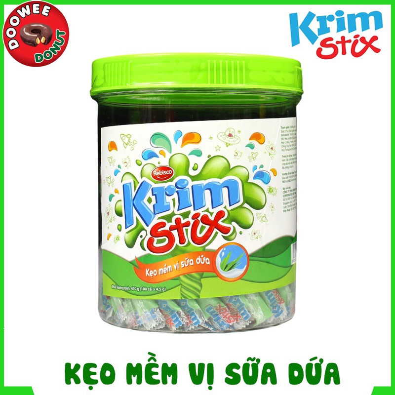 Kẹo Krim Stix vị phô mai/socola/mix vị thùng 12 hủ*100 que_Tấn Hưng Store