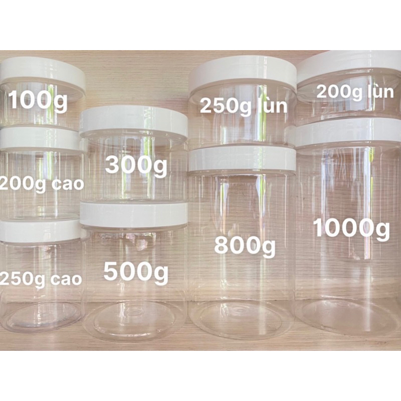 Hủ nắp nhôm vàng , nhôm bạc , 100g ,200g,250g,500g ,1000g