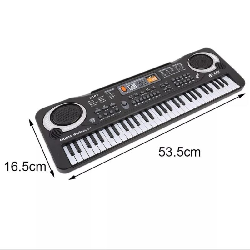 Đàn Piano 61 phím Keyboard cho bé (tặng kèm mic + dây sạc)