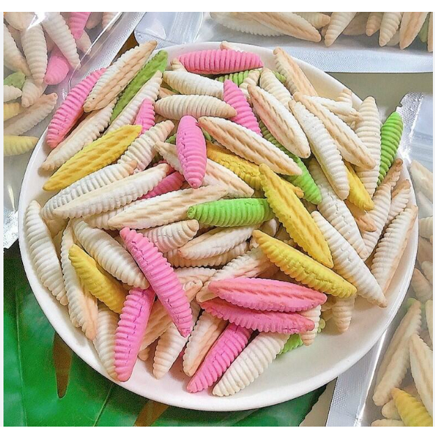 Túi 500g Bánh đuông dừa mix đủ vị đủ màu