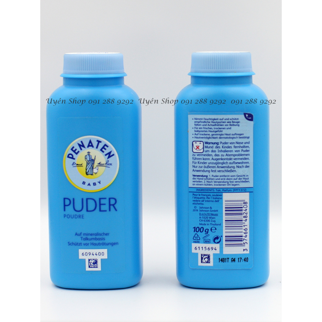 Phấn rôm Penaten  Da bé luôn khô thoáng và tránh hăm tã, 100g