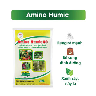 Phân bón hữu cơ sinh học kích rễ Humic, bật chồi, giải độc hữu cơ thay thế đạm cá, phân bón Humic đậm đặc 1kg - Ecom