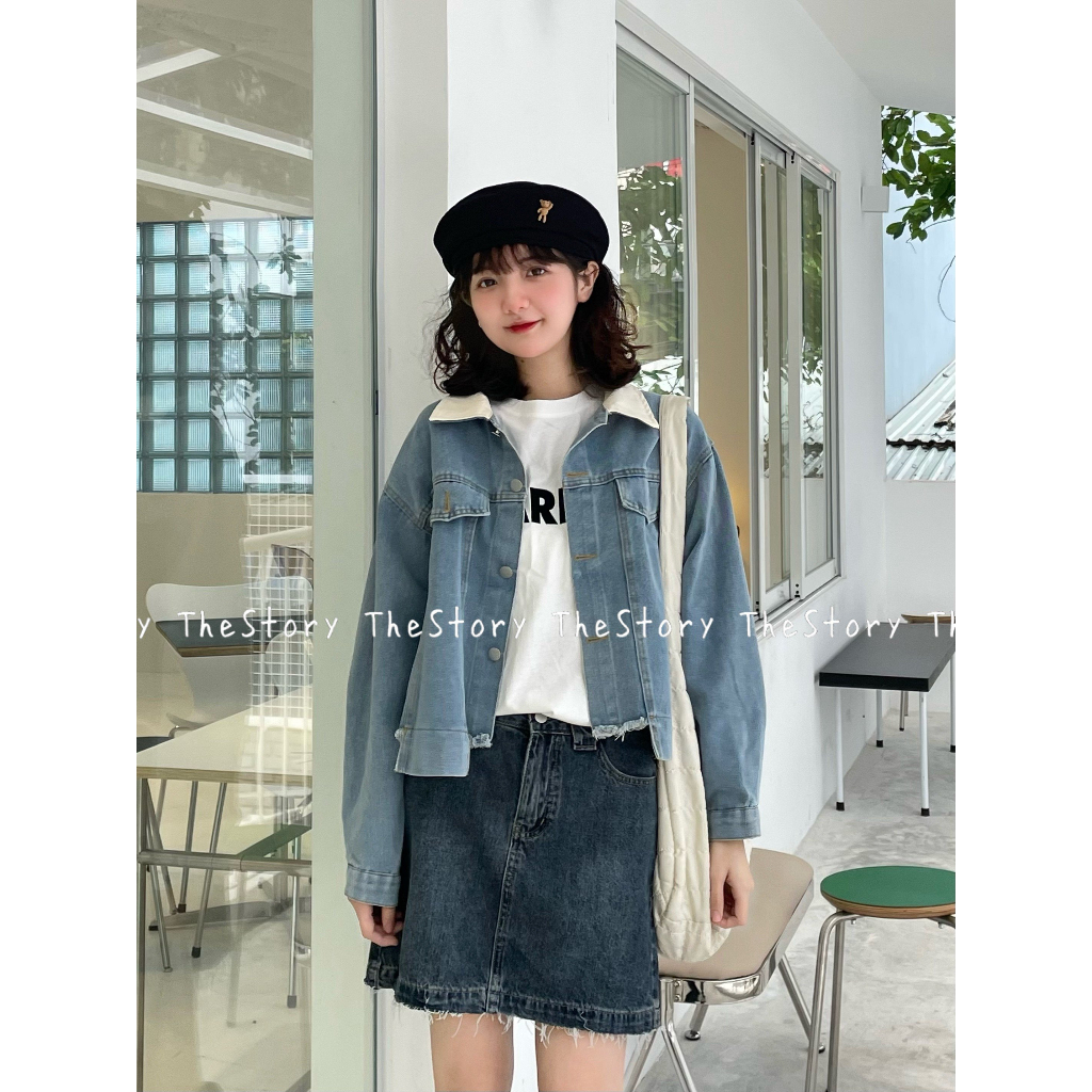 Áo khoác jean dáng croptop  A2916