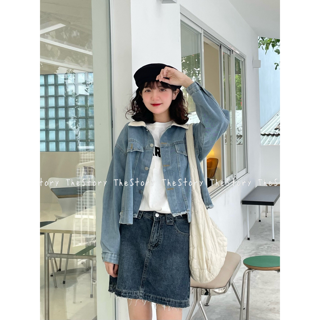 Áo khoác jean dáng croptop  A2916