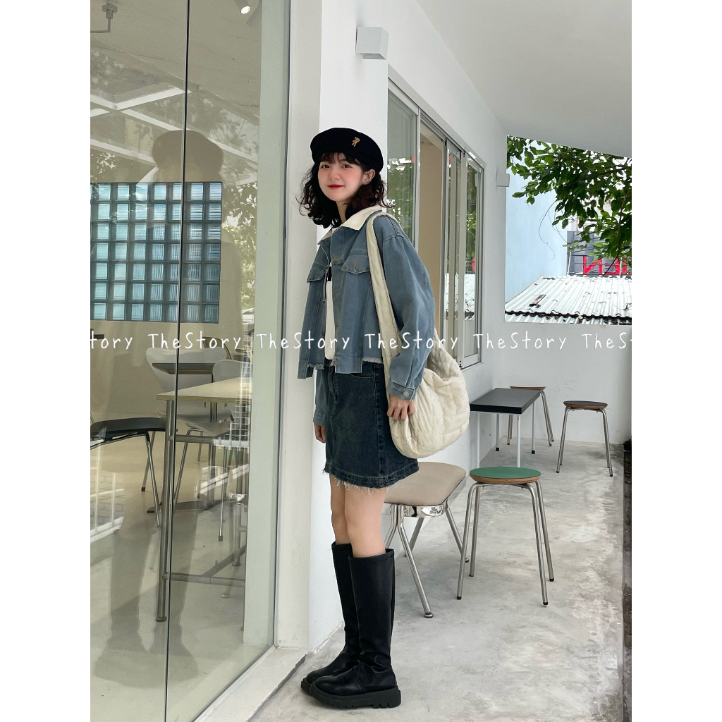 Áo khoác jean dáng croptop  A2916