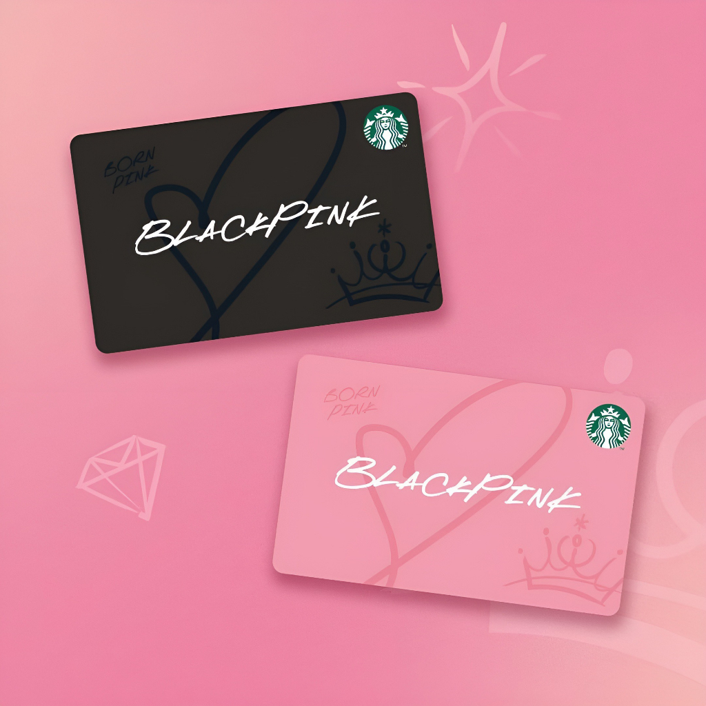 Thẻ Starbucks x Blackpink Turn Up Your Summer Chưa Kích Hoạt & Sticker Bản Giới Hạn