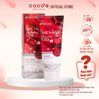 Sữa Rửa Mặt Hoa Hồng 3W Clinic Rose Water Cleansing Foam 100ml