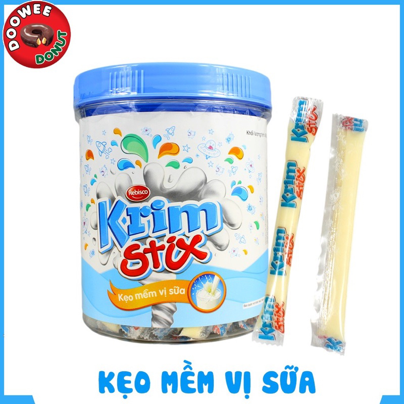Kẹo Krim Stix vị phô mai/socola/mix vị thùng 12 hủ*100 que_Tấn Hưng Store