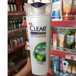 Dầu gội clear sạch gàu mát lạnh bạc hà 170g