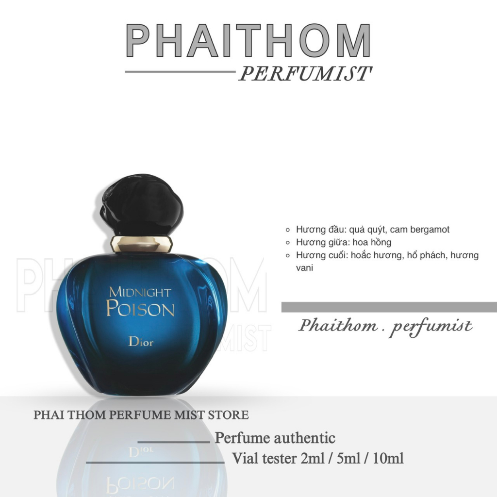🌟 𝐏𝐇𝐀𝐈𝐓𝐇𝐎𝐌 🌟 Christian Dior Midnight Poison | Nước hoa Nữ 🌟