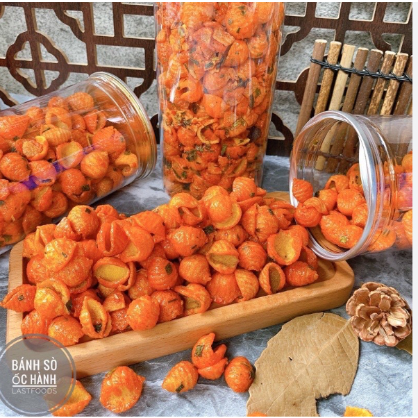 100g Bánh hành hình ốc sò thơm hành vị mặn thơm ngon