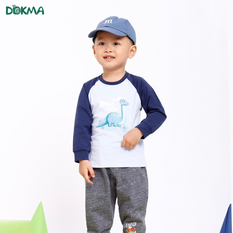 Áo zaglan dài tay bé trai cotton Dokma DA1844