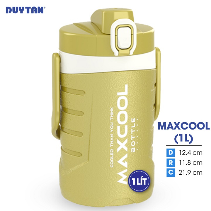Bình giữ nhiệt nhựa DUY TÂN MaxCool 1 lít (12.4 x 11.8 x 21.9 cm) - 13658 - Giao màu ngẫu nhiên