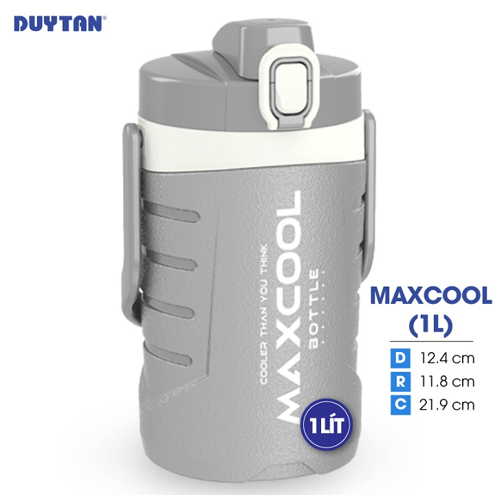 Bình giữ nhiệt nhựa DUY TÂN MaxCool 1 lít (12.4 x 11.8 x 21.9 cm) - 13658 - Giao màu ngẫu nhiên