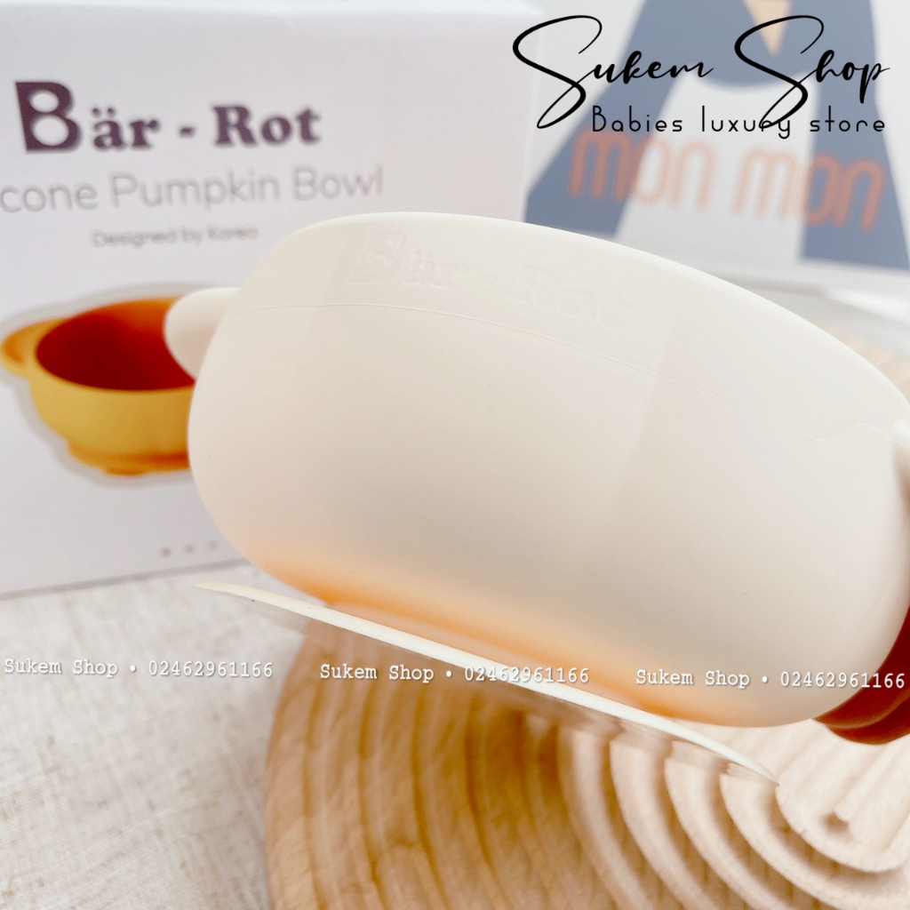 Bát Ăn Dặm Bí Ngô Bar Rot SiliCone Siêu Xinh