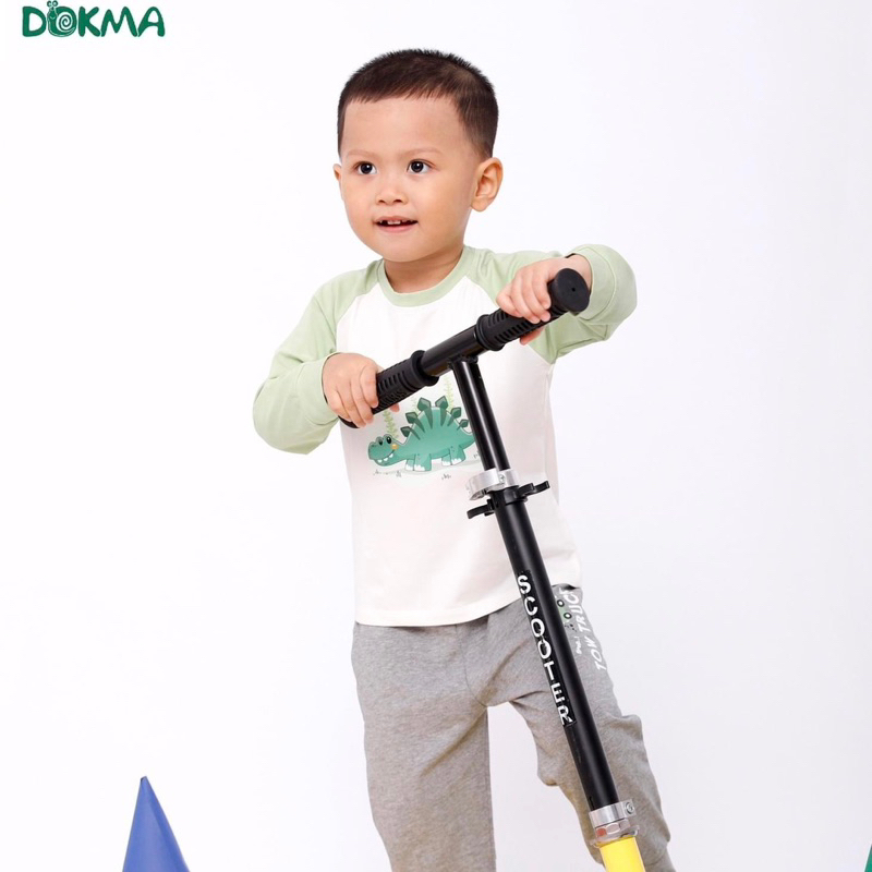 Áo zaglan dài tay bé trai cotton Dokma DA1844