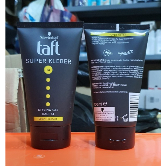 Gel vuốt tóc cho nam cực mạnh Taft MEN Super Kleber 150ml của Đức
